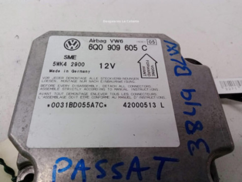 6Q0909605C, CENTRALITA AIRBAG VW PASSAT (3B3)|Desguaces La Cabaña