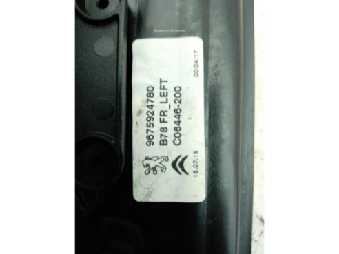 9675924780 ELEVALUNAS PUERTA LAT DEL IZQ CITROEN C4 Picasso II|Desguaces La Cabaña