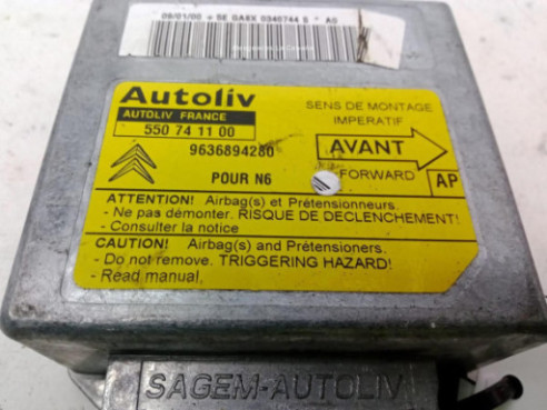 9633504180, CENTRALITA AIRBAG CITROEN XSARA (N1)|Desguaces La Cabaña