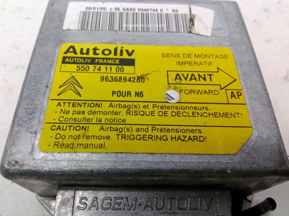 9633504180, CENTRALITA AIRBAG CITROEN XSARA (N1)|Desguaces La Cabaña