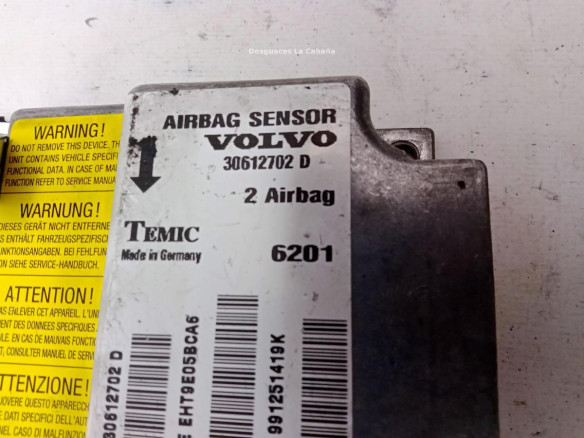 30612702D, CENTRALITA AIRBAG VOLVO S40 I (644)|Desguaces La Cabaña