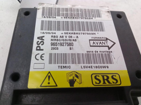 9651927580, CENTRALITA AIRBAG CITROEN C3 I (FC_)|Desguaces La Cabaña