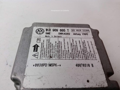 1K0909605T, CENTRALITA AIRBAG VW GOLF V (1K1)|Desguaces La Cabaña
