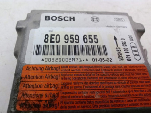 8E0959655, CENTRALITA AIRBAG AUDI A4 (8E2, B6)|Desguaces La Cabaña