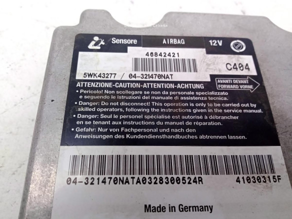 04321470NAT, CENTRALITA AIRBAG ALFA ROMEO 147 (937_)|Desguaces La Cabaña