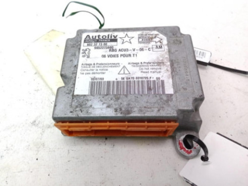 9652275980, CENTRALITA AIRBAG PEUGEOT 206 Fastback (2A/C)|Desguaces La Cabaña