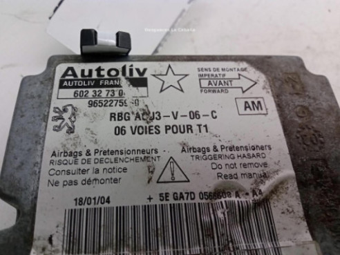 9652275980, CENTRALITA AIRBAG PEUGEOT 206 Fastback (2A/C)|Desguaces La Cabaña