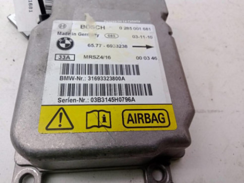 0285001681, CENTRALITA AIRBAG BMW 3 (E46)|Desguaces La Cabaña