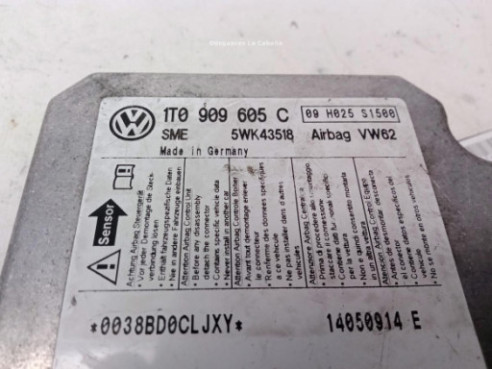 1T0909605C, CENTRALITA AIRBAG VOLKSWAGEN TOURAN |Desguaces La Cabaña