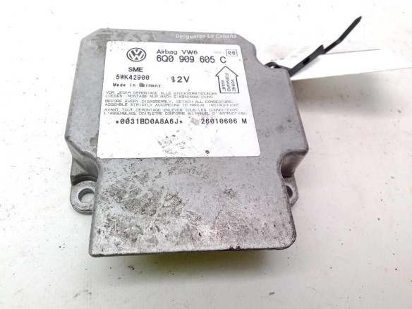 6Q0909605C, CENTRALITA AIRBAG VW PASSAT (3B3)|Desguaces La Cabaña