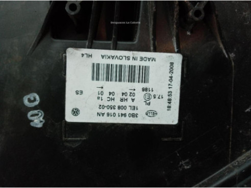 3B0941016AN FARO DERECHO VW PASSAT (3B3)|Desguaces La Cabaña