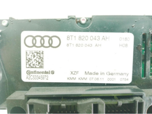 8T1820043AH MANDO CLIMA AUDI A4 Allroad (8KH, B8)|Desguaces La Cabaña