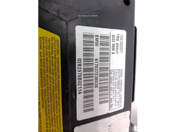 41703723803K AIRBAG PUERTA LAT DEL IZQ BMW 3 (E46)|Desguaces La Cabaña