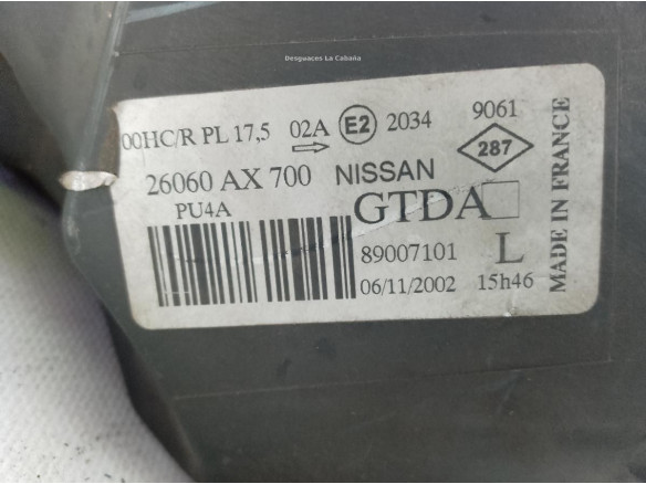89007101 FARO IZQUIERDO NISSAN MICRA III (K12)|Desguaces La Cabaña