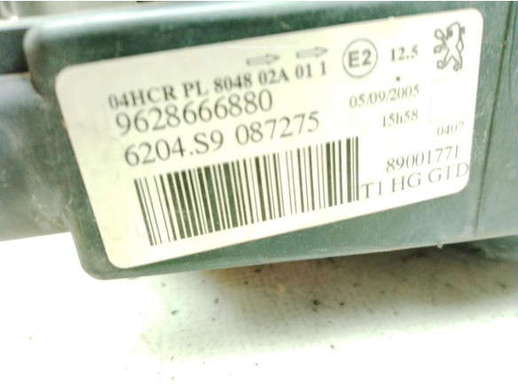 9628666880 FARO IZQUIERDO PEUGEOT 206 Fastback (2A/C)|Desguaces La Cabaña