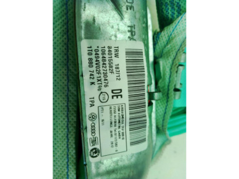 1T0880742K AIRBAG CORTINA DER VW TOURAN (1T3)|Desguaces La Cabaña