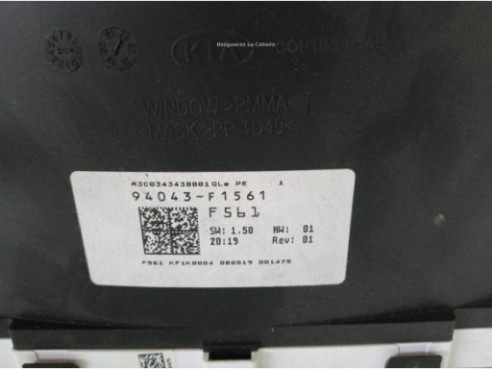 94043F1561 CUADRO INSTRUMENTOS KIA SPORTAGE (QL)|Desguaces La Cabaña