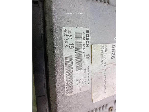 0281010137,9635158480, CENTRALITA MOTOR CITROEN XSARA PICASSO (N68)|Desguaces La Cabaña