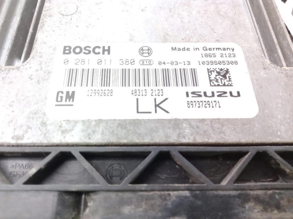 12992628LK,0281011380, CENTRALITA MOTOR OPEL ASTRA H (A04)|Desguaces La Cabaña