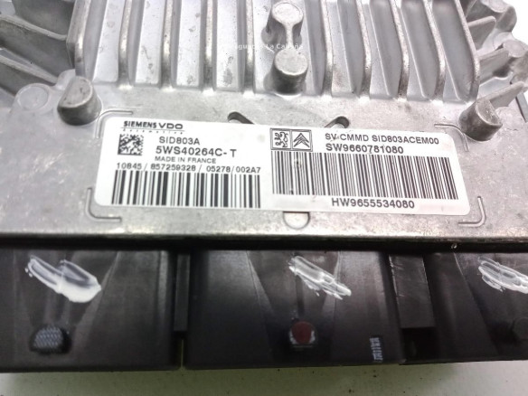 9660781080,5WS40264CT, CENTRALITA MOTOR PEUGEOT 407 (6D_)|Desguaces La Cabaña