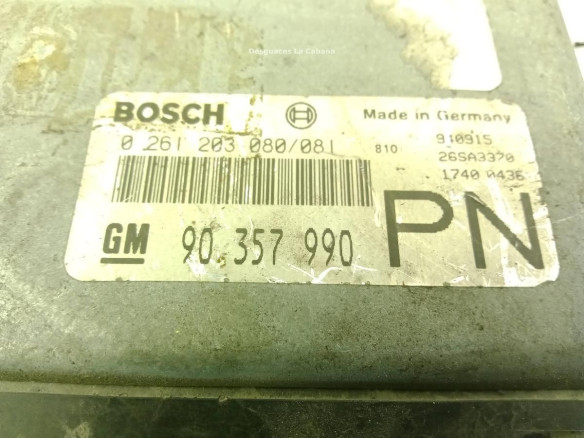 90357990PN,0261203080/081, CENTRALITA MOTOR OPEL VECTRA B Fastback (38_)|Desguaces La Cabaña