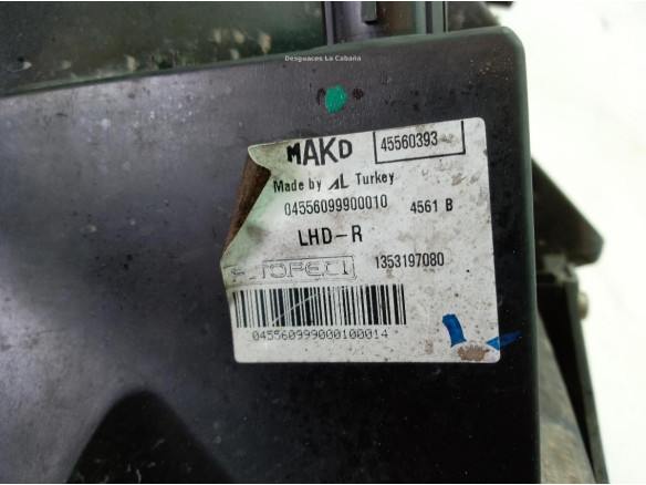 45560393 FARO DERECHO CITROEN NEMO Ranchera familiar|Desguaces La Cabaña