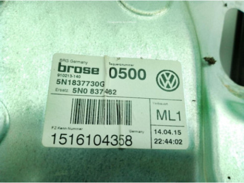 5N1837730G ELEVALUNAS PUERTA LAT DEL DER VW TIGUAN (5N_)|Desguaces La Cabaña