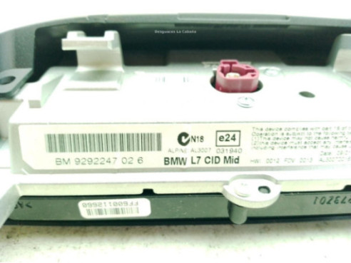 9292247026  PANTALLA MULTIMEDIA BMW 3 (F30, F80)|Desguaces La Cabaña
