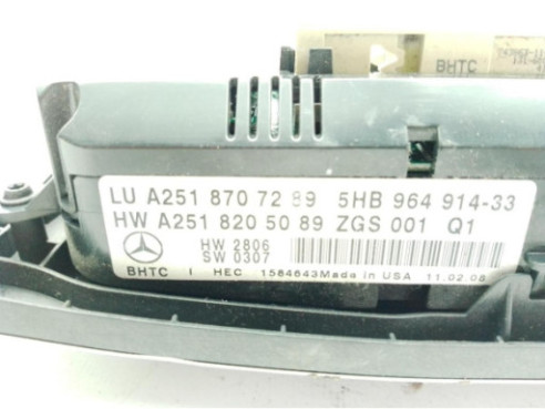 A2518707289 MANDO CLIMA MERCEDES BENZ CLASE R (W251, V251)|Desguaces La Cabaña