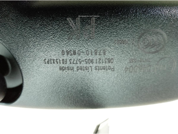 878100WS60 ESPEJO INTERIOR TOYOTA C-HR (_X1_)|Desguaces La Cabaña