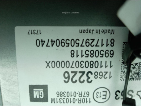 12683226 CENTRALITA MOTOR OPEL CORSA E (X15)|Desguaces La Cabaña
