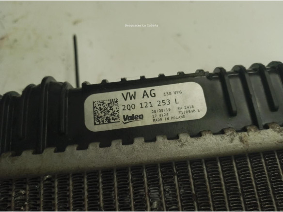 2Q0121253L RADIADOR AGUA SEAT ARONA (KJ7)|Desguaces La Cabaña