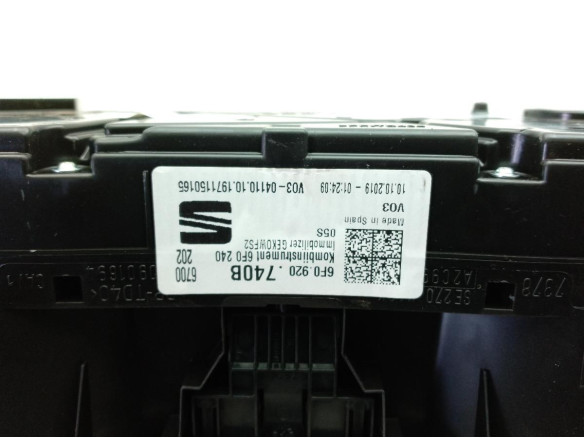6F0920740B CUADRO INSTRUMENTOS SEAT ARONA (KJ7)|Desguaces La Cabaña