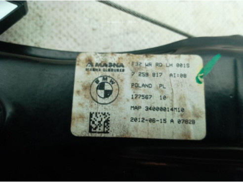 17756710 ELEVALUNAS PUERTA LAT TRA IZQ BMW 3 (F30, F80)|Desguaces La Cabaña