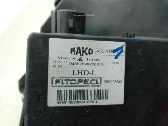 04557099900010 FARO IZQUIERDO CITROEN NEMO Ranchera familiar|Desguaces La Cabaña