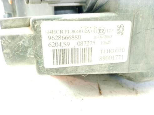 9628666880 FARO IZQUIERDO PEUGEOT 206 Fastback (2A/C)|Desguaces La Cabaña