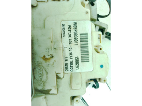 1500291 CERRADURA PUERTA LAT TRA IZQ SEAT ALTEA (5P1)|Desguaces La Cabaña