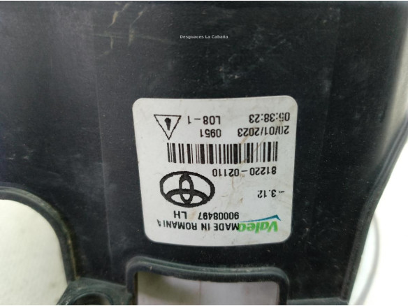 8122002110 NIEBLA DEL IZQ TOYOTA C-HR (_X1_)|Desguaces La Cabaña