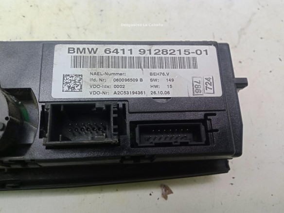 64119128214, MANDO CLIMA BMW 3 (E90)|Desguaces La Cabaña