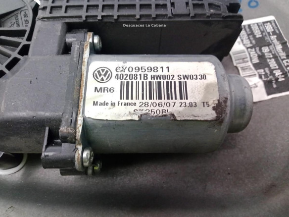 6Y0959811 ELEVALUNAS PUERTA LAT TRA IZQ SKODA FABIA II (542)|Desguaces La Cabaña
