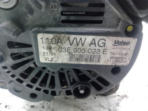 03F903023E, ALTERNADOR VOLKSWAGEN TOURAN |Desguaces La Cabaña