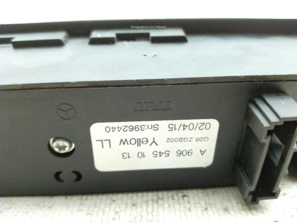 A9065451013 MANDO ELEVALUNAS PUERTA LAT DEL IZQ MERCEDES BENZ SPRINTER 3,5-t Autobús (906)|Desguaces La Cabaña