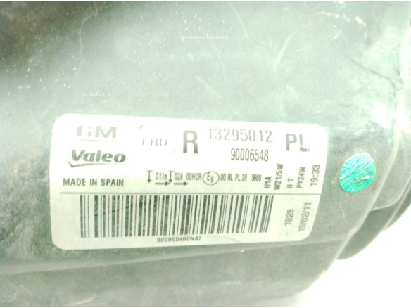 13295012 FARO DERECHO OPEL CORSA D (S07)|Desguaces La Cabaña