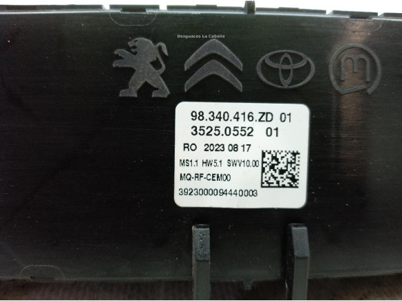 98340416ZD MANDO CLIMA OPEL VIVARO C Furgón|Desguaces La Cabaña