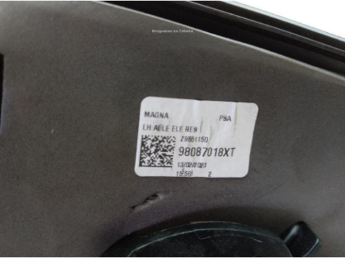 98087018XT ESPEJO IZQ OPEL VIVARO C Furgón|Desguaces La Cabaña