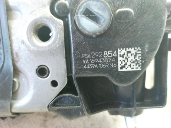 292854 CERRADURA PUERTA LAT TRA IZQ PEUGEOT 208 II (UB_, UP_, UW_)|Desguaces La Cabaña