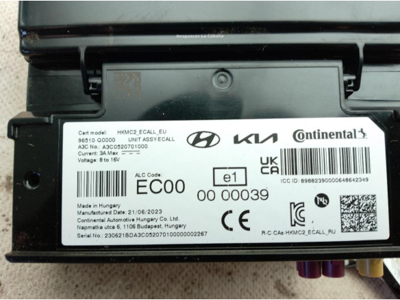 96510Q0000 MODULO ELECTRONICO 2 HYUNDAI i20 III (BC3, BI3)|Desguaces La Cabaña