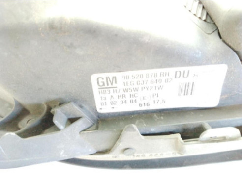 90520878RH FARO DERECHO OPEL ASTRA G Fastback (T98)|Desguaces La Cabaña