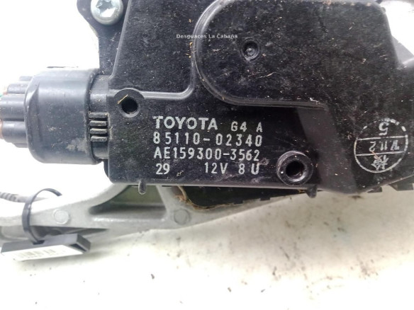 8511002340 MOTOR LIMPIAPARABRISAS DEL TOYOTA AURIS (_E18_)|Desguaces La Cabaña