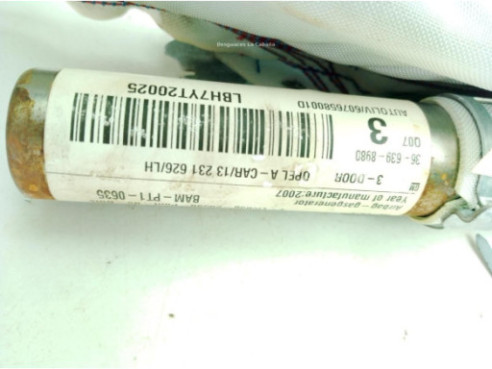 366398980 AIRBAG CORTINA IZQ OPEL ASTRA H GTC (A04)|Desguaces La Cabaña